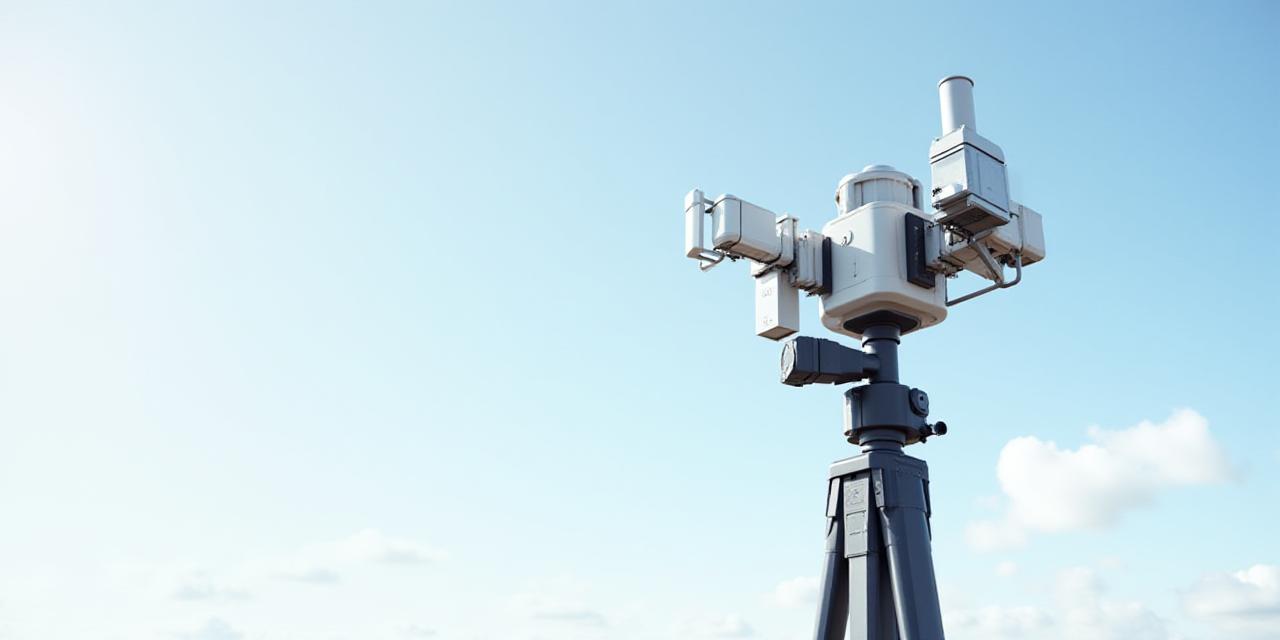Professional meteorological hardware on a clean background